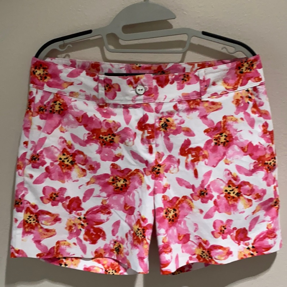 ISAAC MIZRAHI New York Pink Floral Shorts Sz 8